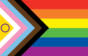 Pride-Flagge in Regenbogenfarben